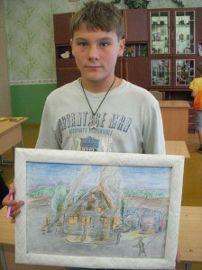 Zhenya and his art work Zhenya and his art work 224x300 Stankovo Camp Reunion