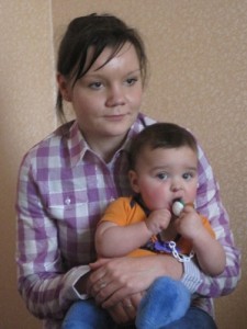 Great Need: Graduate Orphans in St. Petersburg Ksusha with son 225x300 Great Need: Graduate Orphans in St. Petersburg